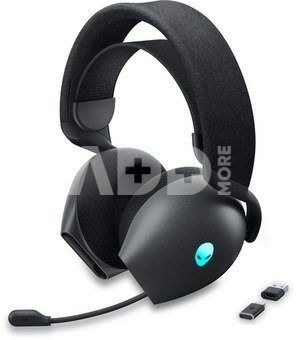 Dell Alienware Dual Mode Wireless Gaming Headset AW720H Over Ear Built in microphone Dark Side of the Moon Noise canceling Wireless Head phones Headphones Fotoaparatas.lt