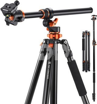 K&F 90 inch /2.3m Camera Tripods magnesium aluminum alloy tripods Reversible Detachable Monopod