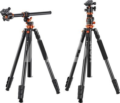 K&F 90 inch /2.3m Camera Tripods magnesium aluminum alloy tripods Reversible Detachable Monopod