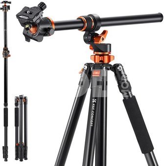 K&F 90 inch /2.3m Camera Tripods magnesium aluminum alloy tripods Reversible Detachable Monopod