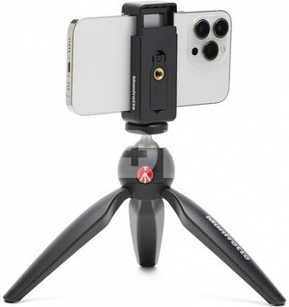 Manfrotto tripod + phone mount MKPIXICLMII-BK