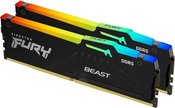 Kingston Fury Beast 32GB DDR5, 6400 MHz, CL32, 288-Pin, DIMM Kit (16GB x 2)