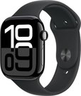 Apple Watch 10 GPS 46mm Sport Band S/M, jet black/black (MWWP3ET/A)