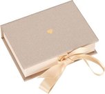 BookBinders Box Pearl lustre with gold heart