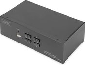 DIGITUS KVM-Switch 4-Port Dual-Display,4K, Display-Port