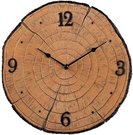 Laikrodis sieninis Medžio rąstas 35x31x3.5 cm Hometime Widdop