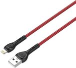 LDNIO LS482 2m USB - Lightning Cable (Red)