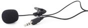 Gembird Clip-on 3.5 mm microphone, Black