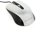 Gembird MUS-4B-01-BS Optical mouse, Black/Silver