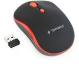 MOUSE USB OPTICAL WRL BLACK/RED MUSW-4B-03-R GEMBIRD