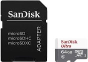 SANDISK Micro SDXC 64GB UHS-I W/A SDSQUNR-064G-GN6TA + adapter