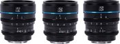 SIRUI CINE LENS NIGHTWALKER S35 KIT 24/35/55MM T1.2 L-MOUNT BLACK