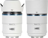 Sirui Sniper Lens APS-C AF Kit 16 & 75mm F1.2 E-Mount White