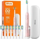 Sonic toothbrush with tips set, holder and case D2 (pink)