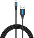 USB 2.0 A to Micro-B 3A cable 0.25m Vention COLBC black