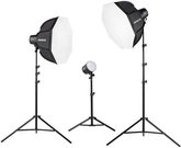 Westcott U60 B Bi Color LED 3 Light Softbox Kit